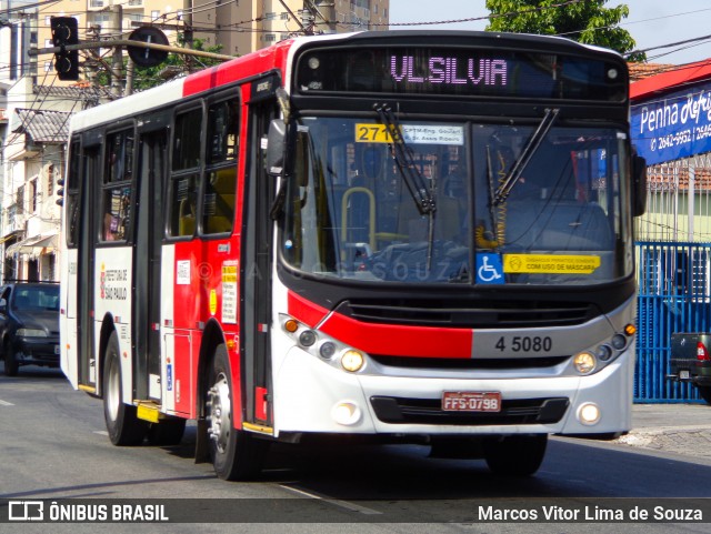 Allibus Transportes 4 5080 na cidade de São Paulo, São Paulo, Brasil, por Marcos Vitor Lima de Souza. Número da foto: #8903368.