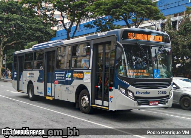 Viação São Geraldo 20886 na cidade de Belo Horizonte, Minas Gerais, Brasil, por Pedro Henrique VM. Número da foto: #8906231.