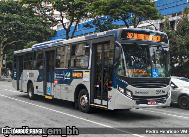 Viação São Geraldo 20886 na cidade de Belo Horizonte, Minas Gerais, Brasil, por Pedro Henrique VM. ID da foto: 8906231.