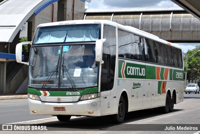 Empresa Gontijo de Transportes 21055 na cidade de Campinas, São Paulo, Brasil, por Julio Medeiros. ID da foto: 8906355.