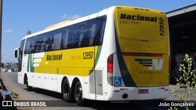 Viação Nacional 12950 na cidade de Taguatinga, Distrito Federal, Brasil, por João Gonçalves. ID da foto: 8909551.