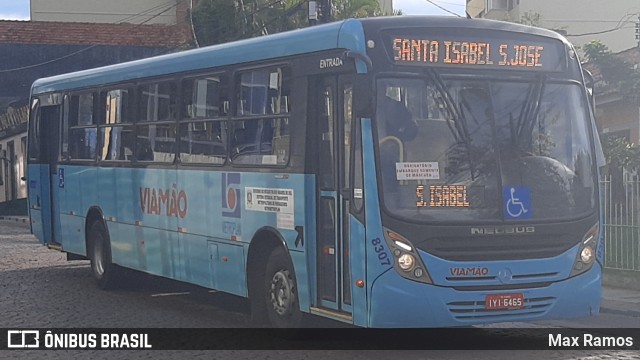 Empresa de Transporte Coletivo Viamão 8307 na cidade de Viamão, Rio Grande do Sul, Brasil, por Max Ramos. ID da foto: 8908706.