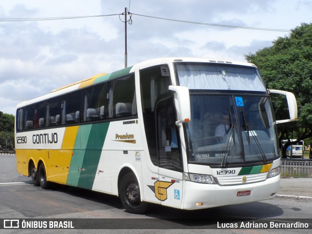 Empresa Gontijo de Transportes 12390 na cidade de São Paulo, São Paulo, Brasil, por Lucas Adriano Bernardino. Número da foto: #8909748.
