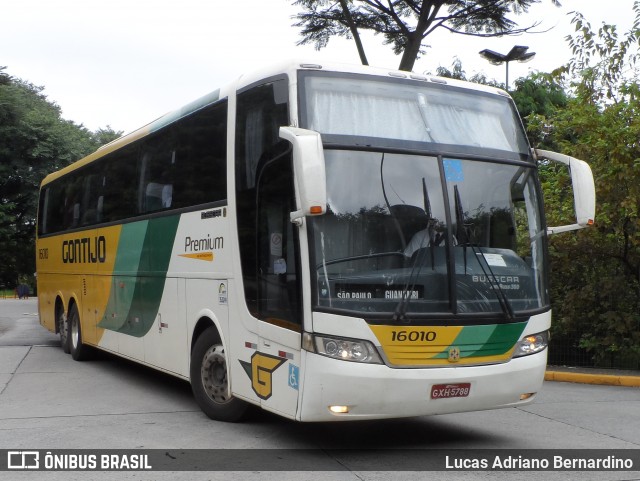 Empresa Gontijo de Transportes 16010 na cidade de São Paulo, São Paulo, Brasil, por Lucas Adriano Bernardino. ID da foto: 8909684.