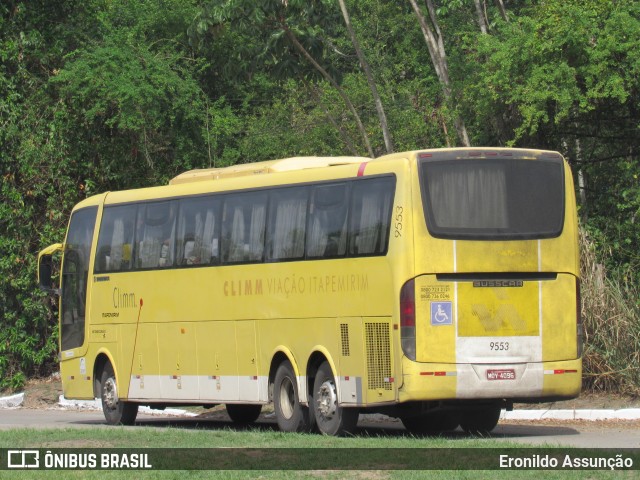 Viação Itapemirim 9553 na cidade de Recife, Pernambuco, Brasil, por Eronildo Assunção. ID da foto: 8910740.