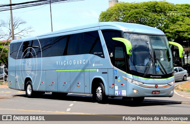 Viação Garcia 8105 na cidade de Londrina, Paraná, Brasil, por Felipe Pessoa de Albuquerque. ID da foto: 8909237.