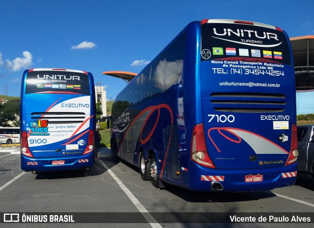 Unitur Turismo 7100 na cidade de Aparecida, São Paulo, Brasil, por Vicente de Paulo Alves. Número da foto: #8910960.