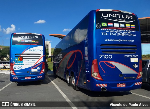 Unitur Turismo 7100 na cidade de Aparecida, São Paulo, Brasil, por Vicente de Paulo Alves. ID da foto: 8910960.