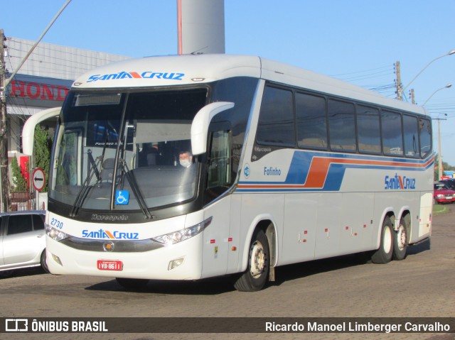 VUSC - Viação União Santa Cruz 2730 na cidade de Santa Cruz do Sul, Rio Grande do Sul, Brasil, por Ricardo Manoel Limberger Carvalho. ID da foto: 8910973.