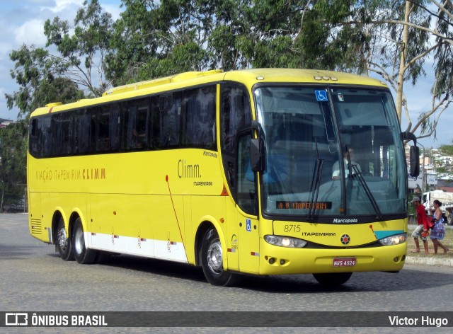 Viação Itapemirim 8715 na cidade de Caruaru, Pernambuco, Brasil, por Victor Hugo. ID da foto: 8913585.