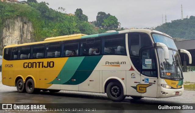 Empresa Gontijo de Transportes 17025 na cidade de Santos, São Paulo, Brasil, por Guilherme Silva. ID da foto: 8912134.