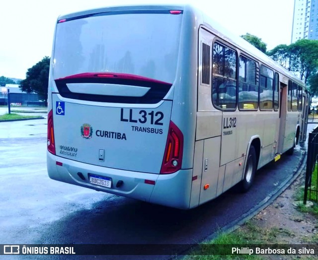 Araucária Transportes Coletivos LL312 na cidade de Curitiba, Paraná, Brasil, por Phillip Barbosa da silva. ID da foto: 8912235.