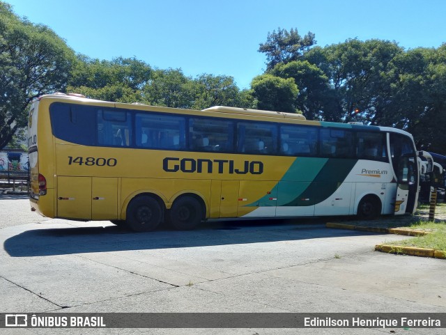 Empresa Gontijo de Transportes 14800 na cidade de São Paulo, São Paulo, Brasil, por Edinilson Henrique Ferreira. ID da foto: 8911345.