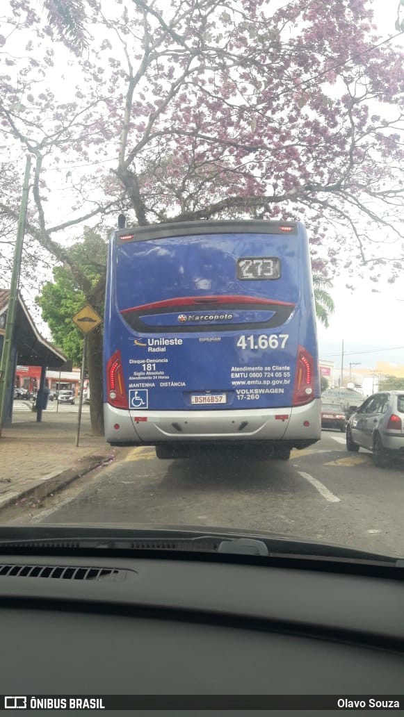 Radial Transporte Coletivo 41.667 na cidade de Arujá, São Paulo, Brasil, por Olavo Souza. ID da foto: 8913142.