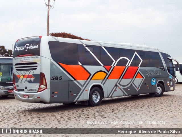 Nossa Senhora de Fátima Auto Ônibus 585 na cidade de Hortolândia, São Paulo, Brasil, por Henrique Alves de Paula Silva. ID da foto: 8914807.