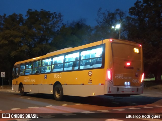 Companhia Carris Porto-Alegrense 0089 na cidade de Porto Alegre, Rio Grande do Sul, Brasil, por Eduardo Rodrigues. Número da foto: #8914277.