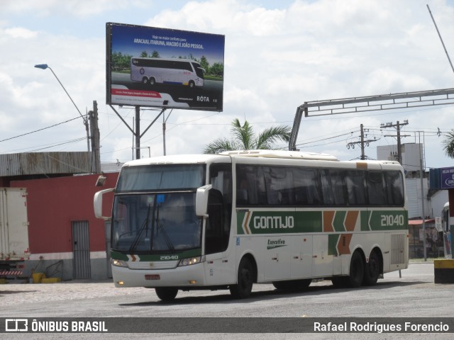 Empresa Gontijo de Transportes 21040 na cidade de Feira de Santana, Bahia, Brasil, por Rafael Rodrigues Forencio. ID da foto: 8914456.