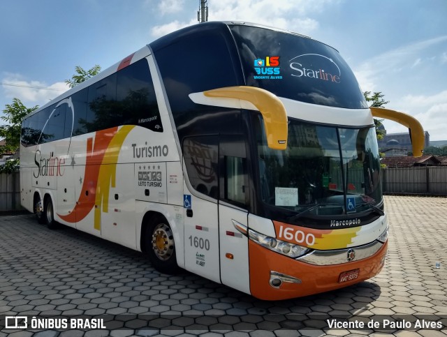 Starline Turismo 1600 na cidade de Aparecida, São Paulo, Brasil, por Vicente de Paulo Alves. Número da foto: #8917972.