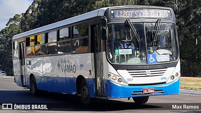 Empresa de Transporte Coletivo Viamão 557 na cidade de Viamão, Rio Grande do Sul, Brasil, por Max Ramos. ID da foto: 8917735.