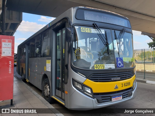 Transunião Transportes 3 6289 na cidade de São Paulo, São Paulo, Brasil, por Jorge Gonçalves. Número da foto: #8918629.