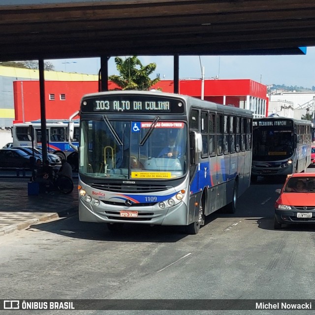 BBTT - Benfica Barueri Transporte e Turismo 1109 na cidade de Itapevi, São Paulo, Brasil, por Michel Nowacki. ID da foto: 8919894.