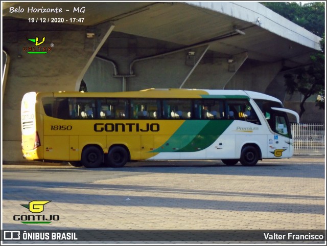 Empresa Gontijo de Transportes 18150 na cidade de Belo Horizonte, Minas Gerais, Brasil, por Valter Francisco. ID da foto: 8920298.