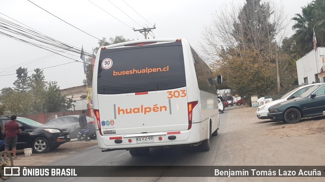 Buses Hualpén 303 na cidade de Padre Hurtado, Talagante, Metropolitana de Santiago, Chile, por Benjamín Tomás Lazo Acuña. Número da foto: #8918911.