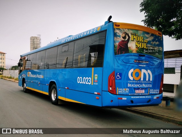 JTP Transportes - COM Bragança Paulista 03.023 na cidade de Bragança Paulista, São Paulo, Brasil, por Matheus Augusto Balthazar. Número da foto: #8919194.