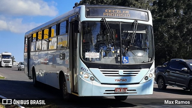 Empresa de Transporte Coletivo Viamão 8251 na cidade de Viamão, Rio Grande do Sul, Brasil, por Max Ramos. ID da foto: 8917738.