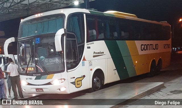 Empresa Gontijo de Transportes 12710 na cidade de Formiga, Minas Gerais, Brasil, por Diego Felipe. ID da foto: 8869316.