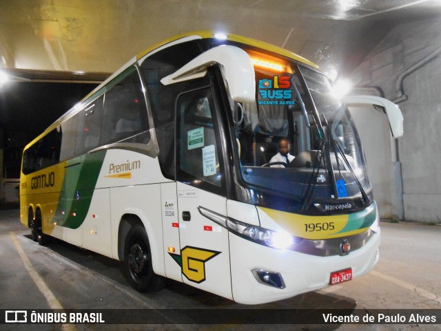 Empresa Gontijo de Transportes 19505 na cidade de Guarapari, Espírito Santo, Brasil, por Vicente de Paulo Alves. ID da foto: 8869640.