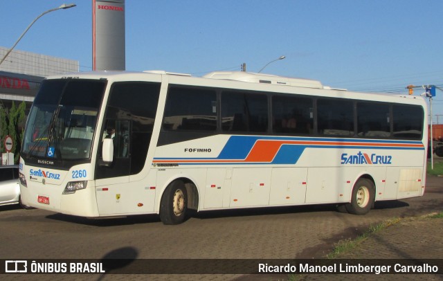 VUSC - Viação União Santa Cruz 2260 na cidade de Santa Cruz do Sul, Rio Grande do Sul, Brasil, por Ricardo Manoel Limberger Carvalho. Número da foto: #8869646.