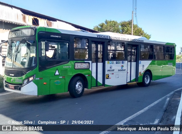 VB Transportes e Turismo 3368 na cidade de Campinas, São Paulo, Brasil, por Henrique Alves de Paula Silva. Número da foto: #8869054.