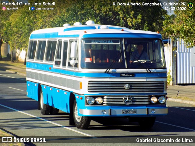 Ônibus Particulares 3630 na cidade de Curitiba, Paraná, Brasil, por Gabriel Giacomin de Lima. ID da foto: 8870388.