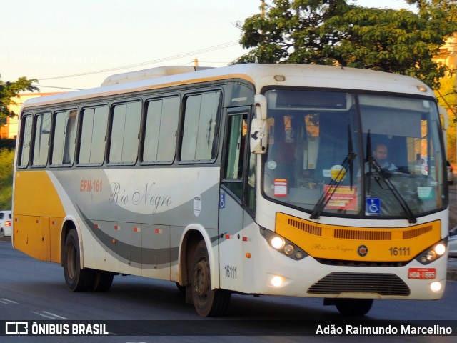 Rio Negro Fretamento e Turismo 16111 na cidade de Belo Horizonte, Minas Gerais, Brasil, por Adão Raimundo Marcelino. ID da foto: 8871647.