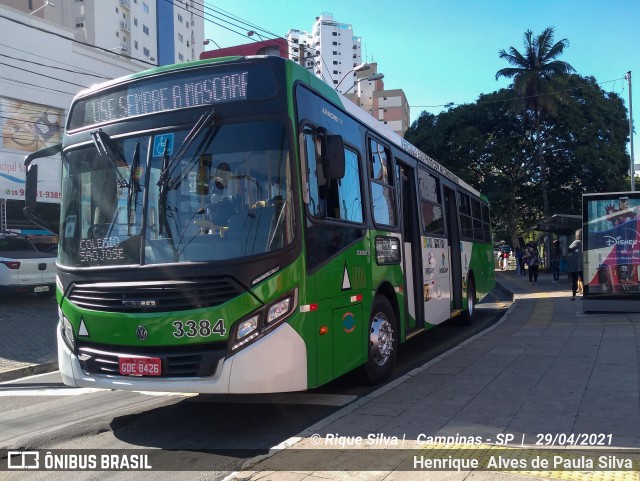 VB Transportes e Turismo 3384 na cidade de Campinas, São Paulo, Brasil, por Henrique Alves de Paula Silva. Número da foto: #8869057.