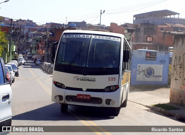 Auto Viação ABC - Escolar 525 na cidade de São Bernardo do Campo, São Paulo, Brasil, por Ricardo Santos. ID da foto: 8920911.