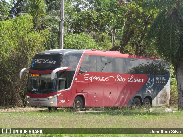 Expresso São Luiz 7980 na cidade de Recife, Pernambuco, Brasil, por Jonathan Silva. ID da foto: 8920508.