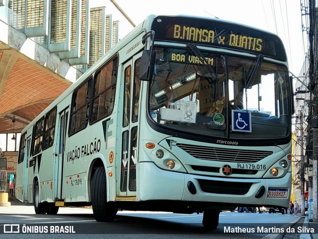 Viação Falcão RJ 179.016 na cidade de Barra Mansa, Rio de Janeiro, Brasil, por Matheus Martins da Silva. Número da foto: #8921473.