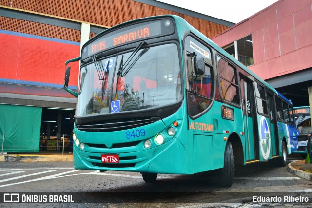 Autotrans Transportes Urbanos e Rodoviários 8409 na cidade de Uberlândia, Minas Gerais, Brasil, por Eduardo Ribeiro. ID da foto: 8921107.