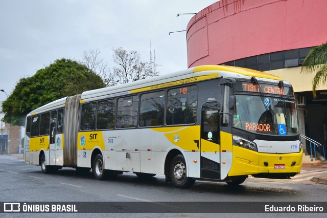 Autotrans Transportes Urbanos e Rodoviários 7616 na cidade de Uberlândia, Minas Gerais, Brasil, por Eduardo Ribeiro. Número da foto: #8921096.