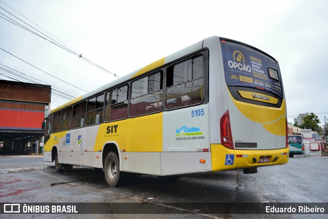 Viação Sorriso de Minas 5105 na cidade de Uberlândia, Minas Gerais, Brasil, por Eduardo Ribeiro. Número da foto: #8921084.