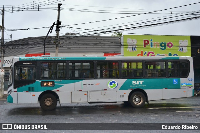 Autotrans Transportes Urbanos e Rodoviários 7321 na cidade de Uberlândia, Minas Gerais, Brasil, por Eduardo Ribeiro. Número da foto: #8921060.