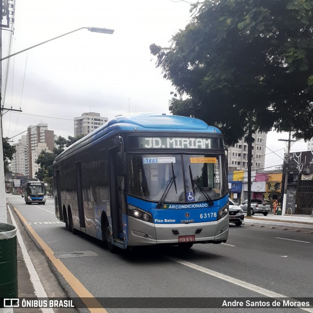 Viação Paratodos > São Jorge > Metropolitana São Paulo > Mobibrasil 6 3178 na cidade de São Paulo, São Paulo, Brasil, por Andre Santos de Moraes. Número da foto: #8921552.