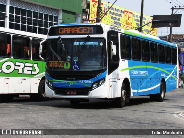 Viação Ponte Coberta RJ 190.059 na cidade de Nilópolis, Rio de Janeiro, Brasil, por Tulio Machado. Número da foto: #8923930.