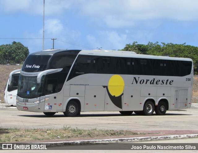 Viação Nordeste 2104 na cidade de Natal, Rio Grande do Norte, Brasil, por Joao Paulo Nascimento Silva. ID da foto: 8923395.