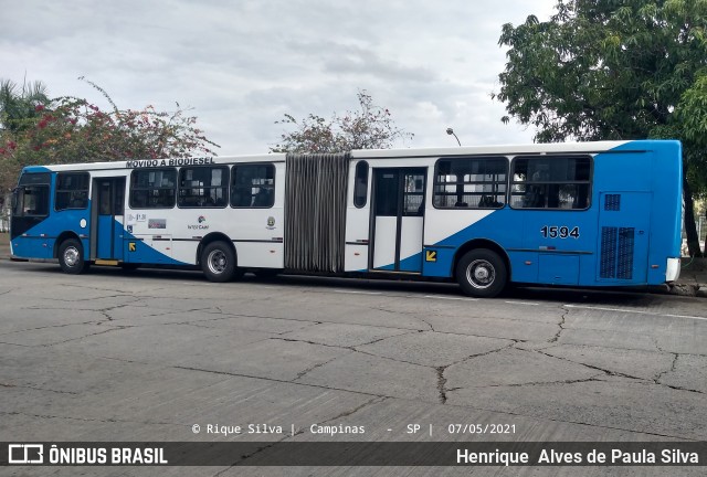VB Transportes e Turismo 1594 na cidade de Campinas, São Paulo, Brasil, por Henrique Alves de Paula Silva. Número da foto: #8923002.