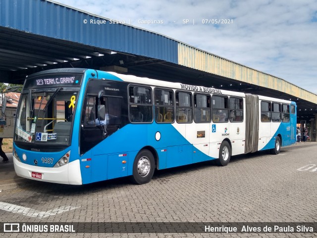 VB Transportes e Turismo 1487 na cidade de Campinas, São Paulo, Brasil, por Henrique Alves de Paula Silva. Número da foto: #8922974.