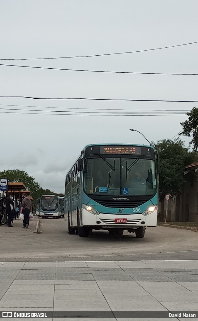 Viação Nossa Senhora Conquistadora 586 na cidade de Pelotas, Rio Grande do Sul, Brasil, por David Natan. Número da foto: #8926519.