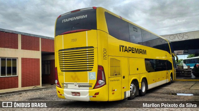 Viação Itapemirim 17001 na cidade de Campos dos Goytacazes, Rio de Janeiro, Brasil, por Marllon Peixoto da Silva. Número da foto: #8926670.